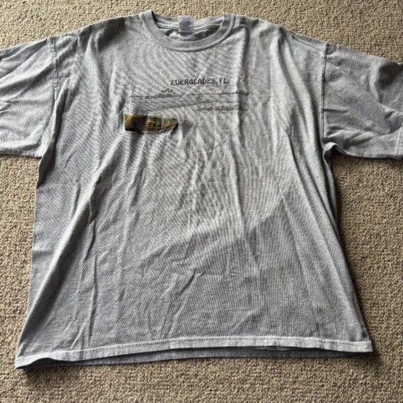 Vintage Everglades FL Alligator T-Shirt | Embroidered Graphic | Unisex XL - Picture 6 of 9